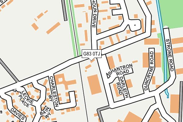 G83 0TJ map - OS OpenMap – Local (Ordnance Survey)