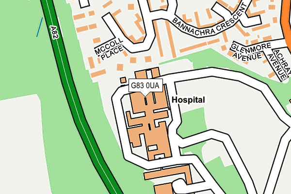 G83 0UA map - OS OpenMap – Local (Ordnance Survey)