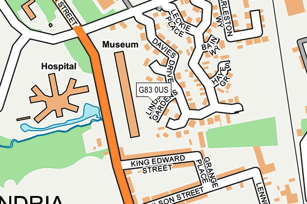 G83 0US map - OS OpenMap – Local (Ordnance Survey)