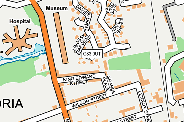 G83 0UT map - OS OpenMap – Local (Ordnance Survey)