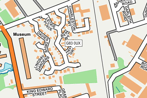 G83 0UX map - OS OpenMap – Local (Ordnance Survey)