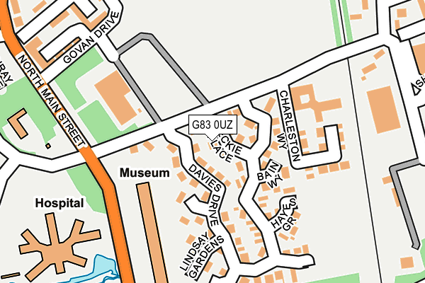 G83 0UZ map - OS OpenMap – Local (Ordnance Survey)