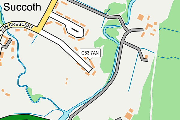 G83 7AN map - OS OpenMap – Local (Ordnance Survey)