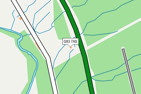 G83 7AS map - OS OpenMap – Local (Ordnance Survey)