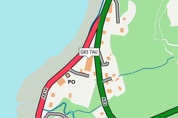 G83 7AU map - OS OpenMap – Local (Ordnance Survey)