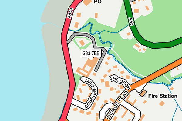 G83 7BB map - OS OpenMap – Local (Ordnance Survey)