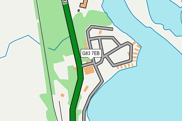 G83 7EB map - OS OpenMap – Local (Ordnance Survey)