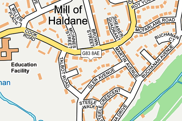 G83 8AE map - OS OpenMap – Local (Ordnance Survey)