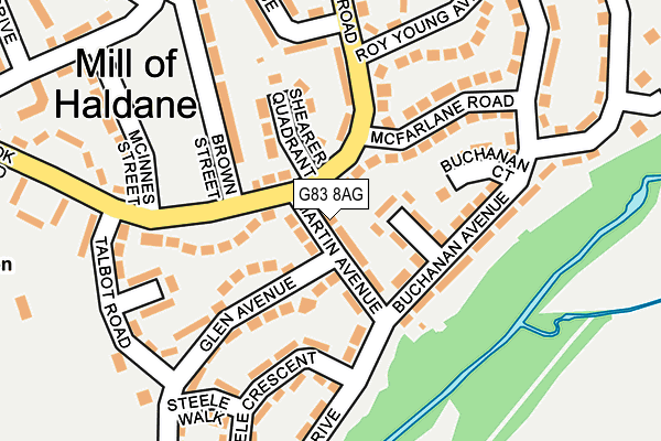 G83 8AG map - OS OpenMap – Local (Ordnance Survey)