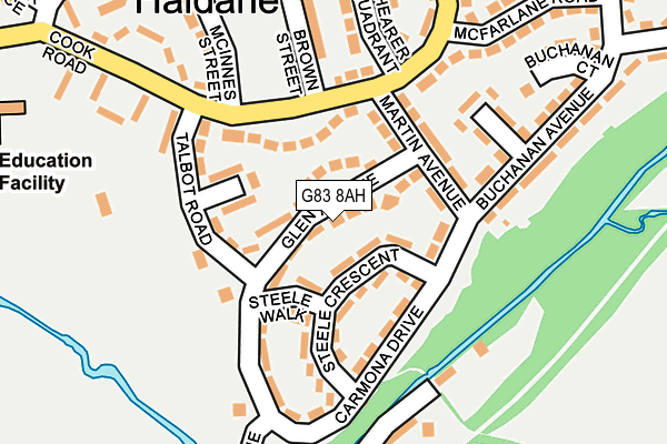 G83 8AH map - OS OpenMap – Local (Ordnance Survey)