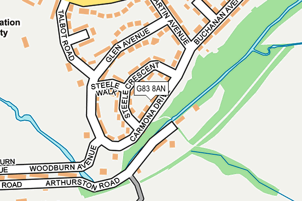 G83 8AN map - OS OpenMap – Local (Ordnance Survey)