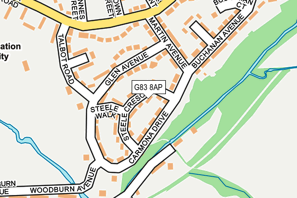 G83 8AP map - OS OpenMap – Local (Ordnance Survey)