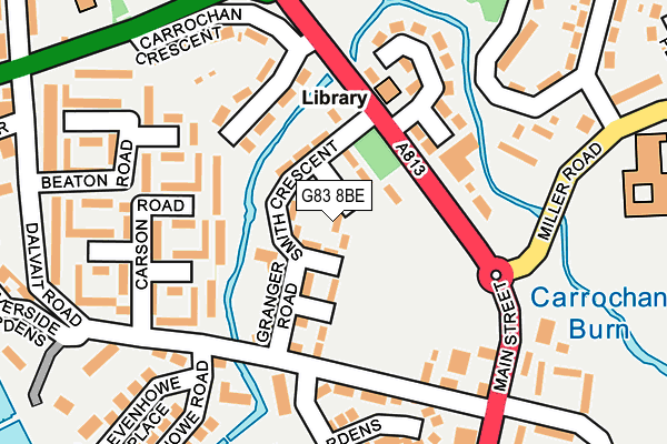 G83 8BE map - OS OpenMap – Local (Ordnance Survey)