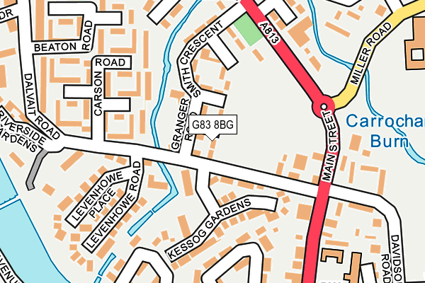 G83 8BG map - OS OpenMap – Local (Ordnance Survey)