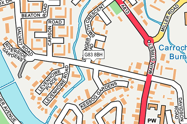 G83 8BH map - OS OpenMap – Local (Ordnance Survey)