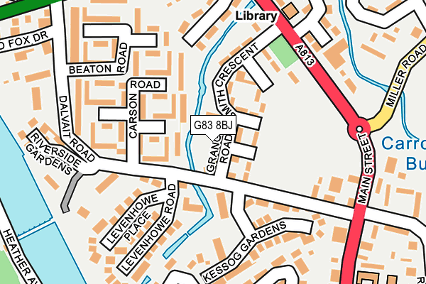 G83 8BJ map - OS OpenMap – Local (Ordnance Survey)