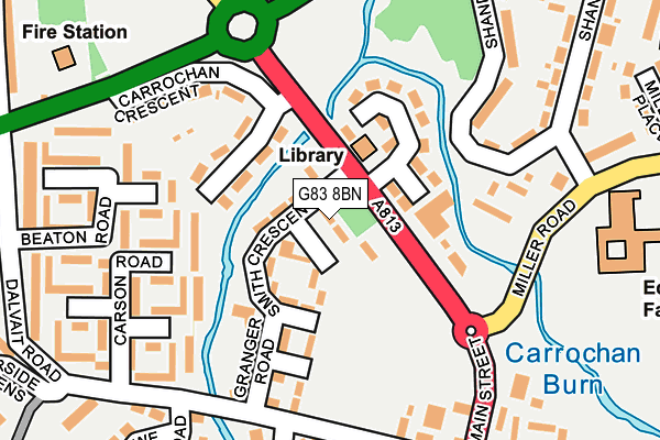 G83 8BN map - OS OpenMap – Local (Ordnance Survey)