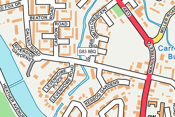 G83 8BQ map - OS OpenMap – Local (Ordnance Survey)