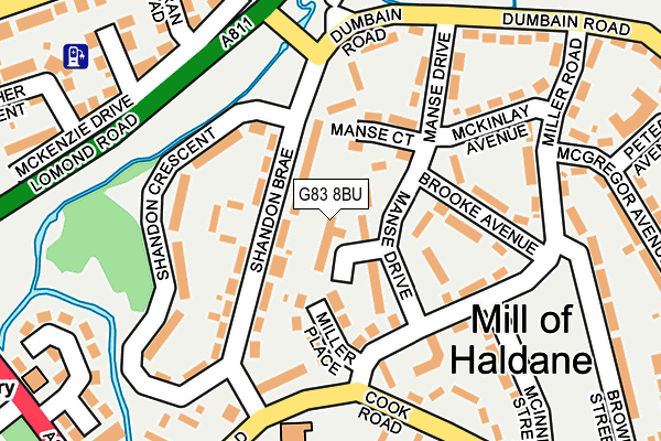 G83 8BU map - OS OpenMap – Local (Ordnance Survey)