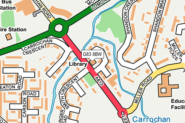 G83 8BW map - OS OpenMap – Local (Ordnance Survey)