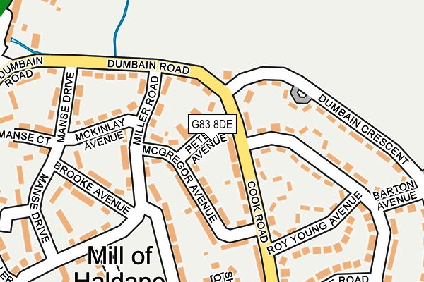 G83 8DE map - OS OpenMap – Local (Ordnance Survey)