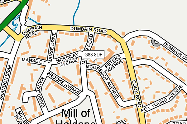 G83 8DF map - OS OpenMap – Local (Ordnance Survey)