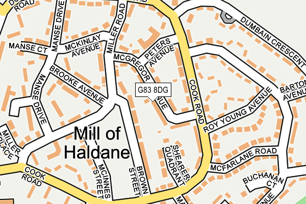 G83 8DG map - OS OpenMap – Local (Ordnance Survey)