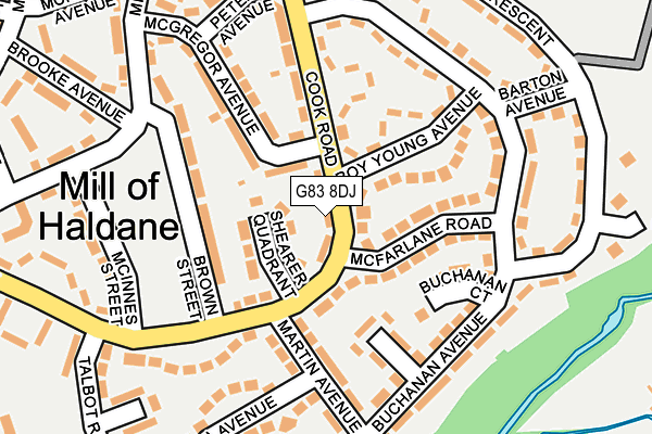 G83 8DJ map - OS OpenMap – Local (Ordnance Survey)