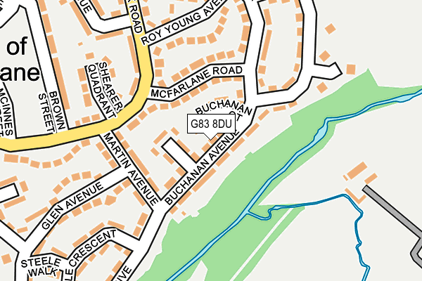 G83 8DU map - OS OpenMap – Local (Ordnance Survey)