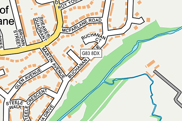 G83 8DX map - OS OpenMap – Local (Ordnance Survey)