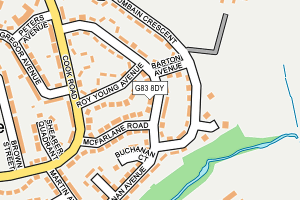 G83 8DY map - OS OpenMap – Local (Ordnance Survey)