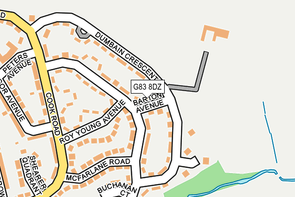 G83 8DZ map - OS OpenMap – Local (Ordnance Survey)