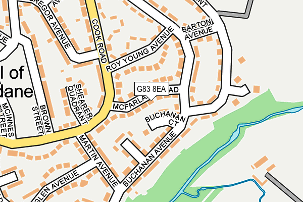 G83 8EA map - OS OpenMap – Local (Ordnance Survey)