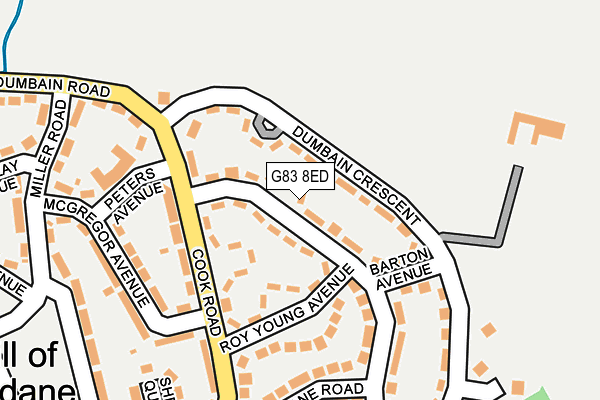 G83 8ED map - OS OpenMap – Local (Ordnance Survey)