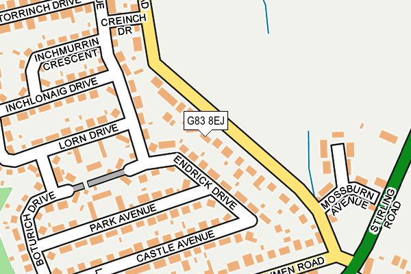 G83 8EJ map - OS OpenMap – Local (Ordnance Survey)