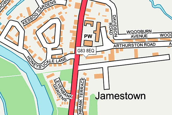 G83 8EQ map - OS OpenMap – Local (Ordnance Survey)