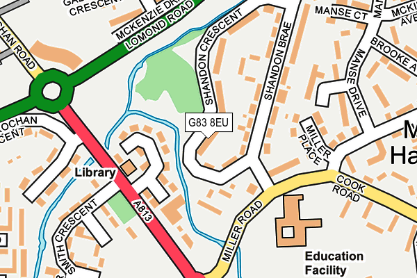 G83 8EU map - OS OpenMap – Local (Ordnance Survey)