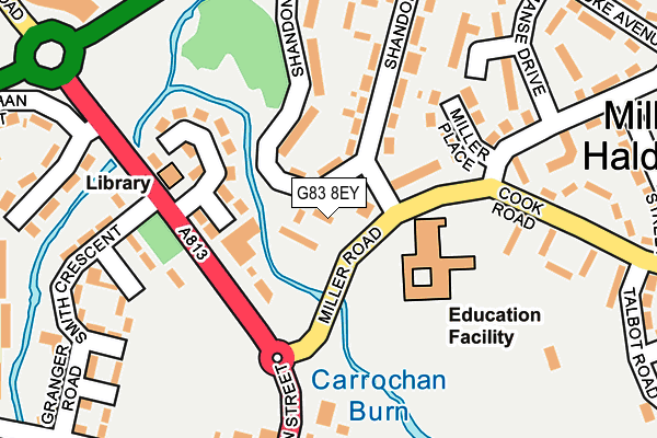 G83 8EY map - OS OpenMap – Local (Ordnance Survey)