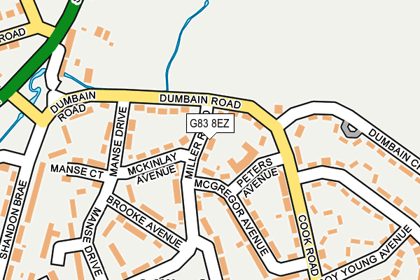 G83 8EZ map - OS OpenMap – Local (Ordnance Survey)
