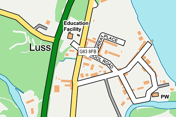 G83 8FB map - OS OpenMap – Local (Ordnance Survey)