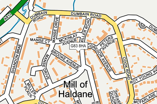 G83 8HA map - OS OpenMap – Local (Ordnance Survey)