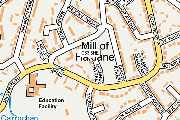 G83 8HE map - OS OpenMap – Local (Ordnance Survey)