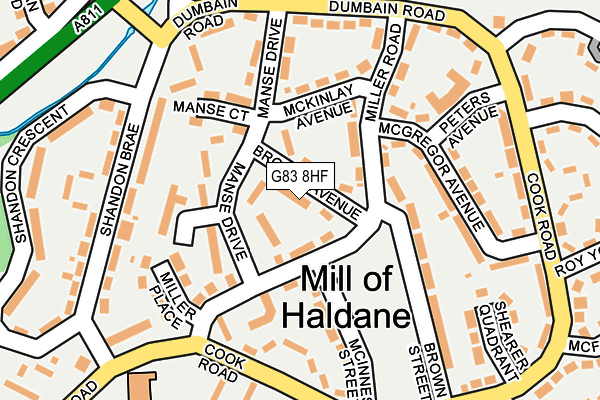 G83 8HF map - OS OpenMap – Local (Ordnance Survey)