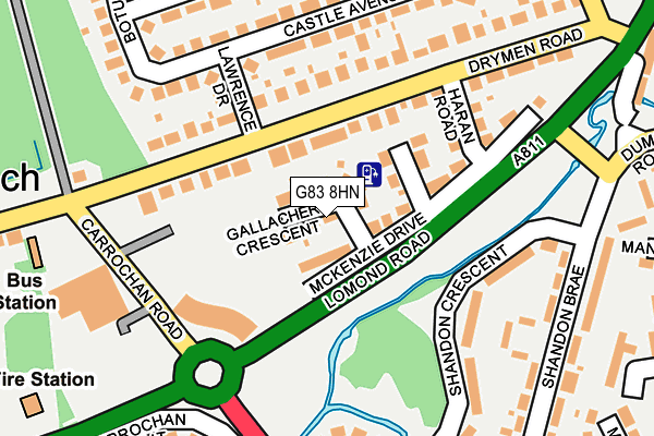 G83 8HN map - OS OpenMap – Local (Ordnance Survey)