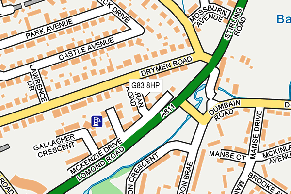 G83 8HP map - OS OpenMap – Local (Ordnance Survey)