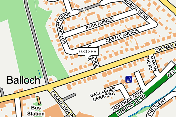 G83 8HR map - OS OpenMap – Local (Ordnance Survey)