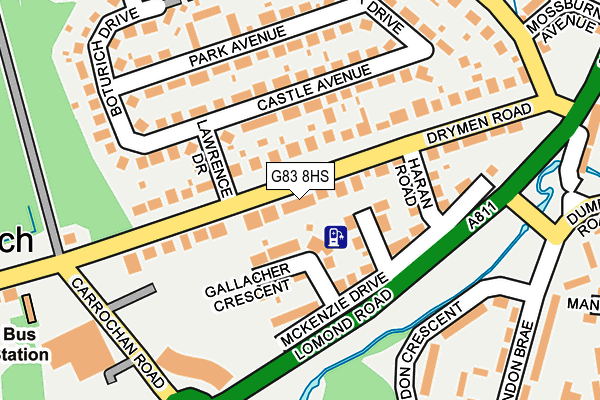 G83 8HS map - OS OpenMap – Local (Ordnance Survey)