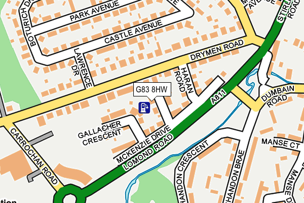 G83 8HW map - OS OpenMap – Local (Ordnance Survey)
