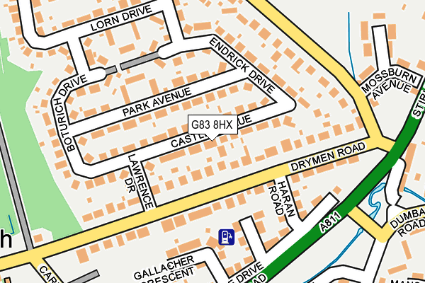 G83 8HX map - OS OpenMap – Local (Ordnance Survey)