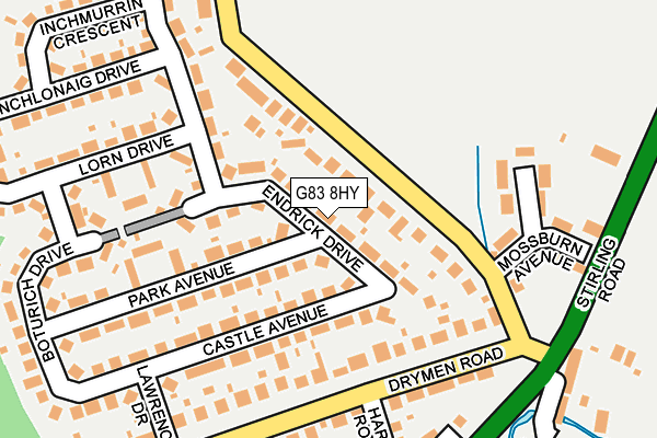 G83 8HY map - OS OpenMap – Local (Ordnance Survey)